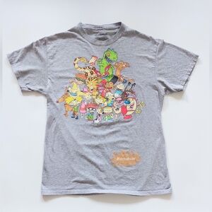 Nickelodeon Size Medium Hey Arnold Rugrats Grapic T Shirt